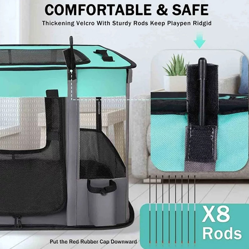 Tucker Murphy Pet™ Portable Foldable Pet Crate Wayfair